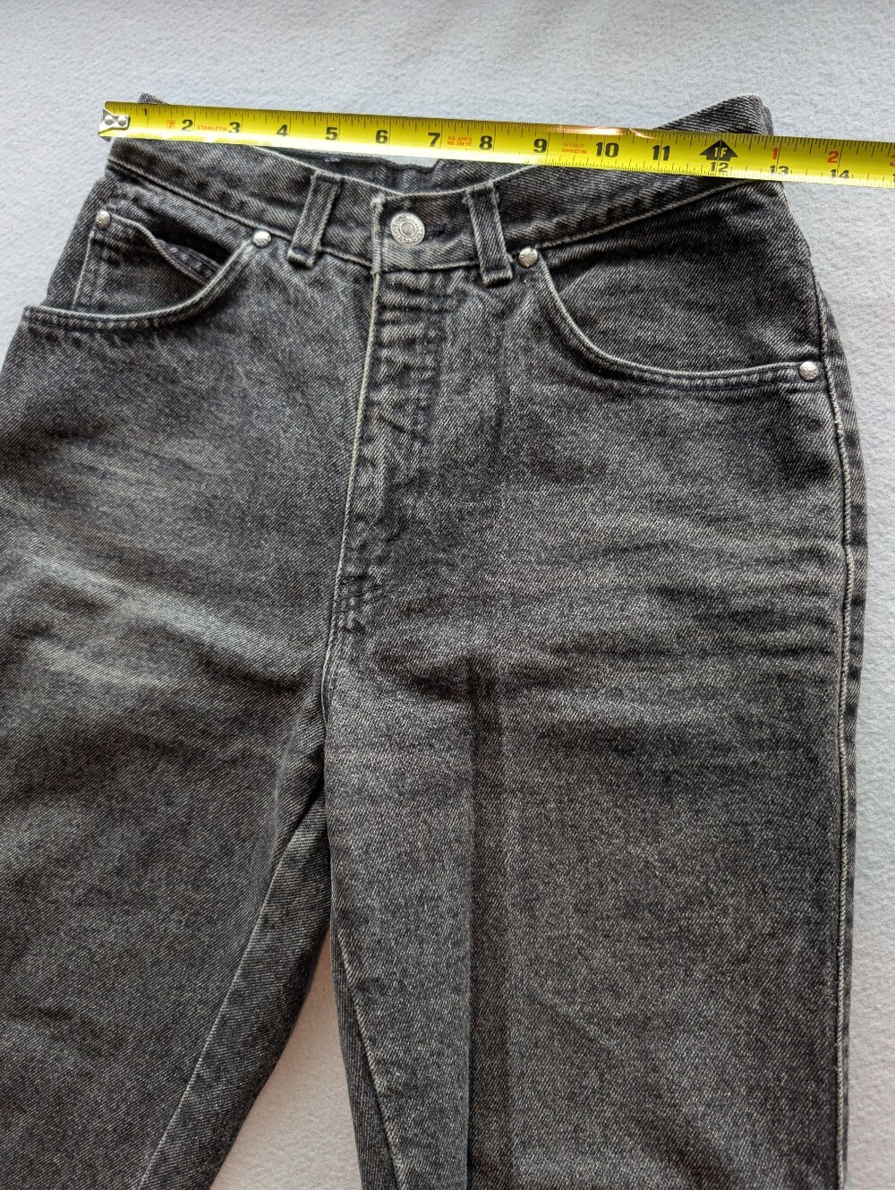 Rare 1980s Vintage Levi's 900 Series Women's Black Denim Jeans Tapered High Rise - Picture 9 of 14